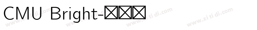CMU Bright字体转换 CMU Bright字体转换